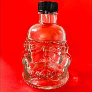 Star Wars Clear Stormtrooper Glass Bottle with Black Cap
